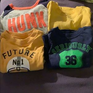Set of 4 boys Carter’s long sleeve shirts